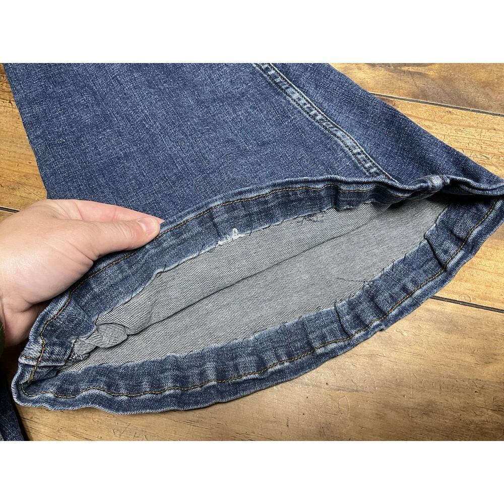Wrangler Retro High Rise Flare Denim Bell Jeans Womens Size 29 ALTERED - Picture 8 of 11